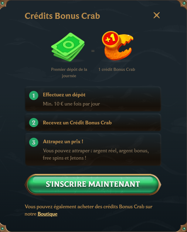 credits bonus