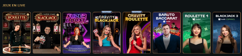 jeux en live
